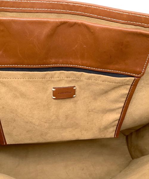 AVACATION（アヴァケーション）AVACATION (アヴァケーション) ペイズリートートバッグ ブラウン×イエローの古着・服飾アイテム