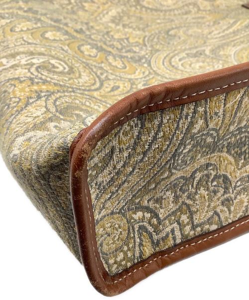 AVACATION（アヴァケーション）AVACATION (アヴァケーション) ペイズリートートバッグ ブラウン×イエローの古着・服飾アイテム