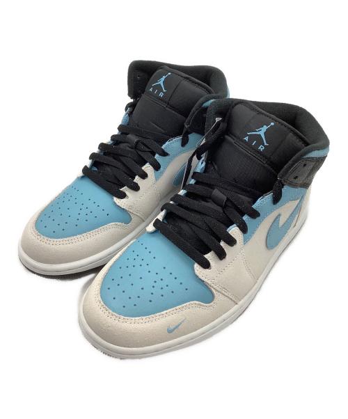 NIKE（ナイキ）NIKE (ナイキ) エア ジョーダン 1 MID SE ホワイト×スカイブルー サイズ:US8.5の古着・服飾アイテム