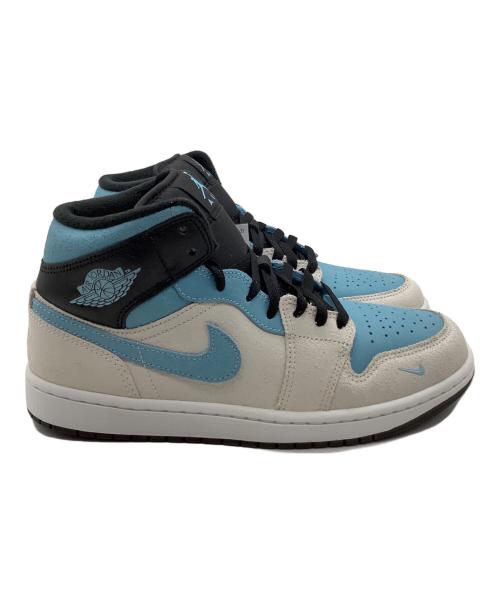 NIKE（ナイキ）NIKE (ナイキ) エア ジョーダン 1 MID SE ホワイト×スカイブルー サイズ:US8.5の古着・服飾アイテム