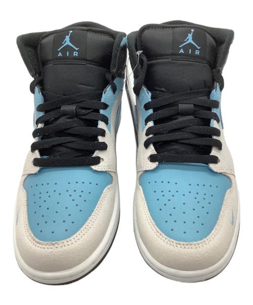 NIKE（ナイキ）NIKE (ナイキ) エア ジョーダン 1 MID SE ホワイト×スカイブルー サイズ:US8.5の古着・服飾アイテム