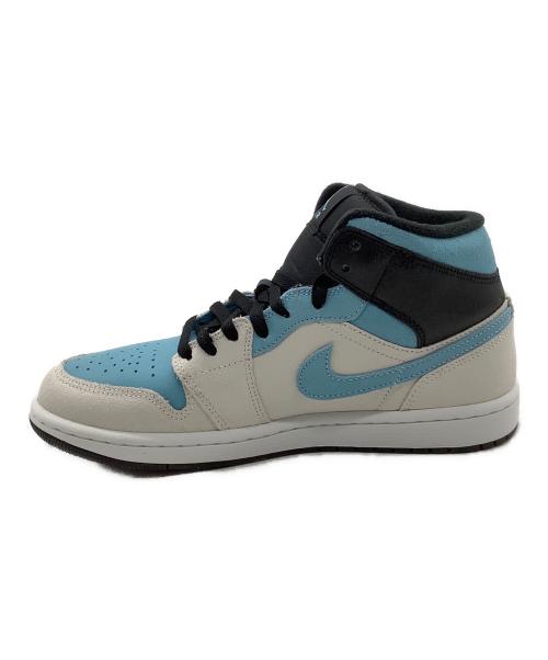 NIKE（ナイキ）NIKE (ナイキ) エア ジョーダン 1 MID SE ホワイト×スカイブルー サイズ:US8.5の古着・服飾アイテム