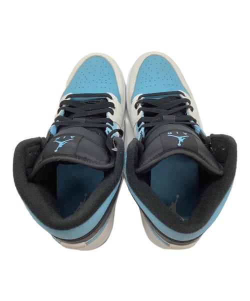 NIKE（ナイキ）NIKE (ナイキ) エア ジョーダン 1 MID SE ホワイト×スカイブルー サイズ:US8.5の古着・服飾アイテム