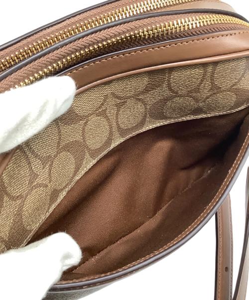 COACH（コーチ）COACH (コーチ) シグネチャー ショルダーバッグ ブラウンの古着・服飾アイテム