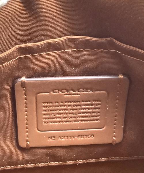 COACH（コーチ）COACH (コーチ) シグネチャー ショルダーバッグ ブラウンの古着・服飾アイテム