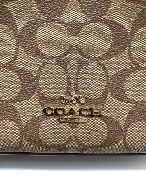COACH（コーチ）COACH (コーチ) シグネチャー ショルダーバッグ ブラウンの古着・服飾アイテム