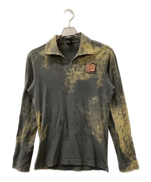 DIESEL（ディーゼル）DIESEL (ディーゼル) ポロシャツ グレー サイズ:Sの古着・服飾アイテム
