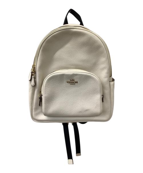 COACH（コーチ）COACH (コーチ) リュック ホワイトの古着・服飾アイテム