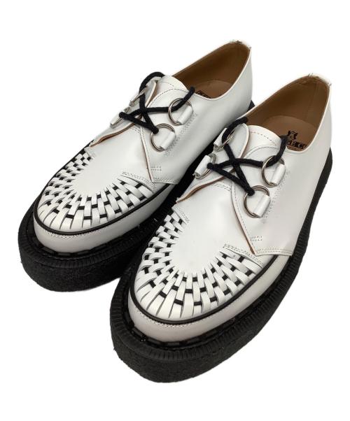 GEORGE COX（ジョージコックス）GEORGE COX (ジョージコックス) SKIPTON ホワイト×ブラック サイズ:61/2の古着・服飾アイテム