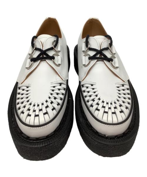 GEORGE COX（ジョージコックス）GEORGE COX (ジョージコックス) SKIPTON ホワイト×ブラック サイズ:61/2の古着・服飾アイテム