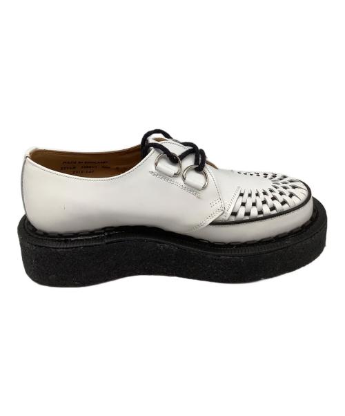 GEORGE COX（ジョージコックス）GEORGE COX (ジョージコックス) SKIPTON ホワイト×ブラック サイズ:61/2の古着・服飾アイテム