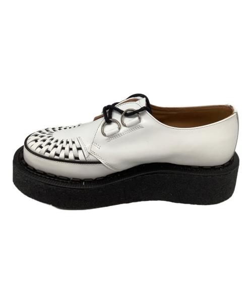 GEORGE COX（ジョージコックス）GEORGE COX (ジョージコックス) SKIPTON ホワイト×ブラック サイズ:61/2の古着・服飾アイテム