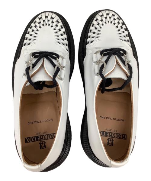 GEORGE COX（ジョージコックス）GEORGE COX (ジョージコックス) SKIPTON ホワイト×ブラック サイズ:61/2の古着・服飾アイテム