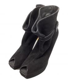 LOUIS VUITTON（ルイ ヴィトン）の古着「ミドルブーツ」｜ゴールド×ブラック