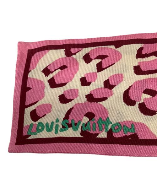 LOUIS VUITTON（ルイ ヴィトン）LOUIS VUITTON (ルイ ヴィトン) シルクスカーフ ピンクの古着・服飾アイテム