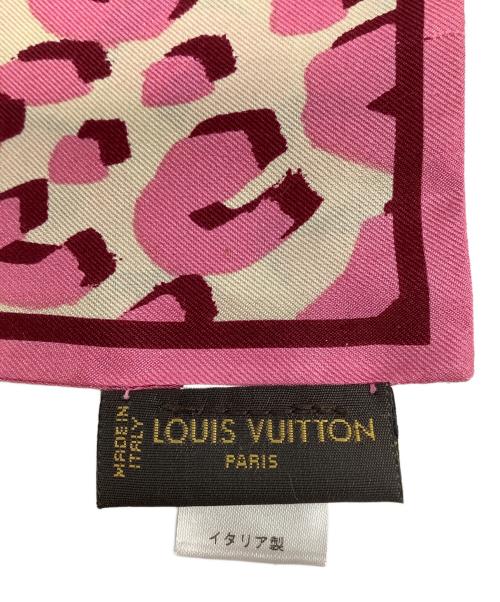 LOUIS VUITTON（ルイ ヴィトン）LOUIS VUITTON (ルイ ヴィトン) シルクスカーフ ピンクの古着・服飾アイテム