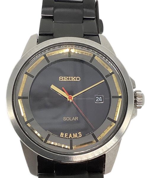 SEIKO（セイコー）SEIKO (セイコー) BEAMS (ビームス) リストウォッチ ブラックの古着・服飾アイテム