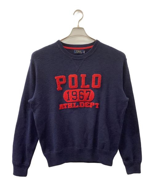 POLO RALPH LAUREN（ポロ・ラルフローレン）POLO RALPH LAUREN (ポロ・ラルフローレン) 厚手ニット ネイビー サイズ:L 未使用品の古着・服飾アイテム