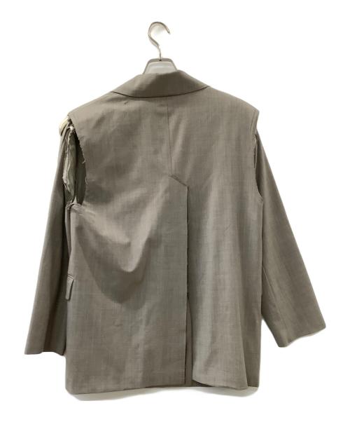 MAISON SPECIAL（メゾンスペシャル）MAISON SPECIAL (メゾンスペシャル) ベルテッドスリーブジャケット グレー サイズ:Mの古着・服飾アイテム