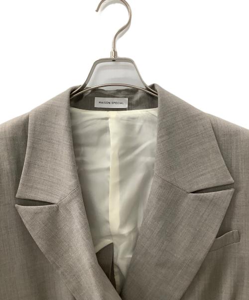 MAISON SPECIAL（メゾンスペシャル）MAISON SPECIAL (メゾンスペシャル) ベルテッドスリーブジャケット グレー サイズ:Mの古着・服飾アイテム