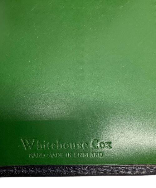 Whitehouse Cox（ホワイトハウスコックス）Whitehouse Cox (ホワイトハウスコックス) 3つ折り財布 ブラック×グリーンの古着・服飾アイテム