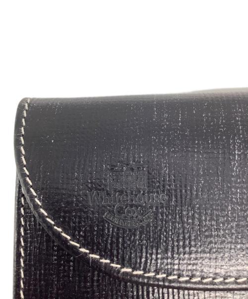 Whitehouse Cox（ホワイトハウスコックス）Whitehouse Cox (ホワイトハウスコックス) 3つ折り財布 ブラック×グリーンの古着・服飾アイテム