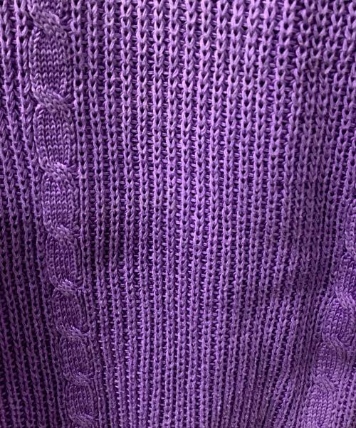 CELINE（セリーヌ）CELINE (セリーヌ) 薄手ニット パープル サイズ:Mの古着・服飾アイテム