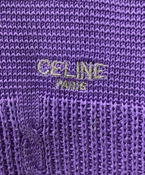 CELINE（セリーヌ）CELINE (セリーヌ) 薄手ニット パープル サイズ:Mの古着・服飾アイテム