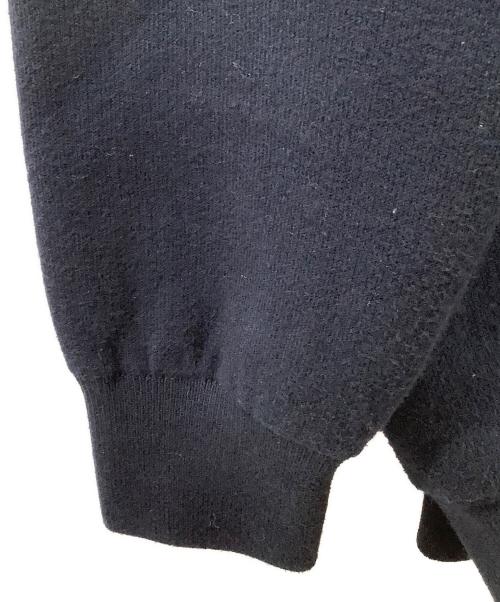 Curensology（カレンソロジー）Curensology (カレンソロジー) ダブルフェイスニットジャケットブルゾン ネイビー サイズ:Fの古着・服飾アイテム