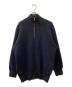 Curensology（カレンソロジー）の古着「ダブルフェイスニットジャケットブルゾン」｜ネイビー