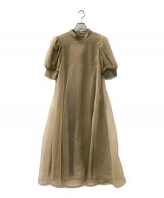中古・古着通販】Ameri (アメリ) CHARLOTTE ARCHAIC DRESS ベージュ