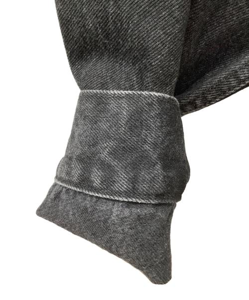 SOFTHYPHEN（ソフトハイフン）SOFTHYPHEN (ソフトハイフン) TUCKED DETAIL DENIM JACKET ブラック サイズ:02 未使用品の古着・服飾アイテム