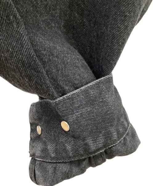 SOFTHYPHEN（ソフトハイフン）SOFTHYPHEN (ソフトハイフン) TUCKED DETAIL DENIM JACKET ブラック サイズ:02 未使用品の古着・服飾アイテム