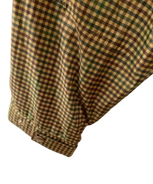 SOFTHYPHEN（ソフトハイフン）SOFTHYPHEN (ソフトハイフン) GUN CLUB CHECK TRENCH COAT ブラウン×グリーン サイズ:3 未使用品の古着・服飾アイテム