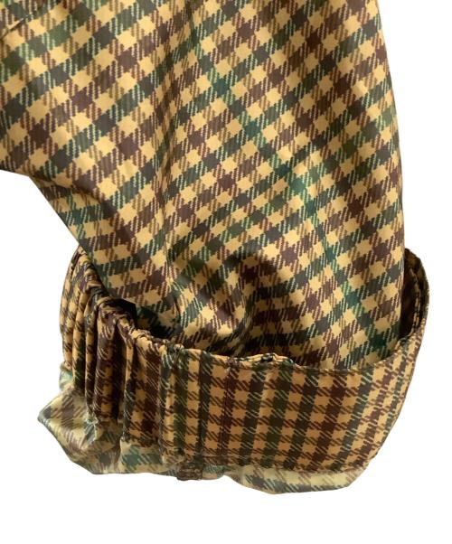 SOFTHYPHEN（ソフトハイフン）SOFTHYPHEN (ソフトハイフン) GUN CLUB CHECK TRENCH COAT ブラウン×グリーン サイズ:3 未使用品の古着・服飾アイテム