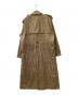 SOFTHYPHEN (ソフトハイフン) GUN CLUB CHECK TRENCH COAT ブラウン×グリーン サイズ:3 未使用品：35000円