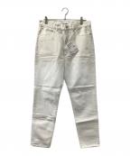 SOFTHYPHENソフトハイフン）の古着「TAPERED SLIM FIT JEANS」｜ホワイト
