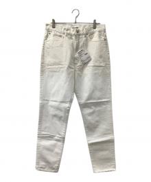 SOFTHYPHEN（ソフトハイフン）の古着「TAPERED SLIM FIT JEANS」｜ホワイト