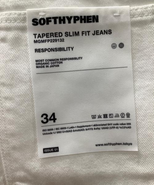 SOFTHYPHEN（ソフトハイフン）SOFTHYPHEN (ソフトハイフン) TAPERED SLIM FIT JEANS ホワイト サイズ:34 未使用品の古着・服飾アイテム
