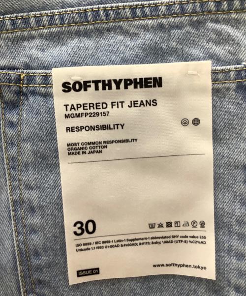 SOFTHYPHEN（ソフトハイフン）SOFTHYPHEN (ソフトハイフン) TAPERED FIT JEANS スカイブルー サイズ:30 未使用品の古着・服飾アイテム