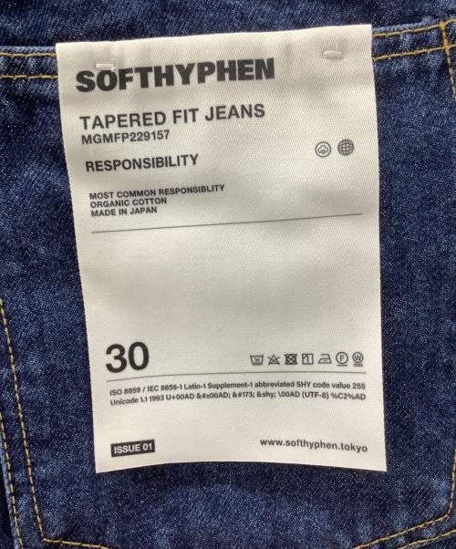 SOFTHYPHEN（ソフトハイフン）SOFTHYPHEN (ソフトハイフン) TAPERED FIT JEANS インディゴ サイズ:30 未使用品の古着・服飾アイテム