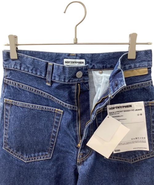 SOFTHYPHEN（ソフトハイフン）SOFTHYPHEN (ソフトハイフン) BACK 2 FRONT BAGGY FIT JEANS インディゴ サイズ:26 未使用品の古着・服飾アイテム