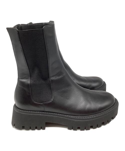 THE PAUSE（ザポーズ）THE PAUSE (ザポーズ) サイドゴアブーツ ブラック サイズ:39の古着・服飾アイテム