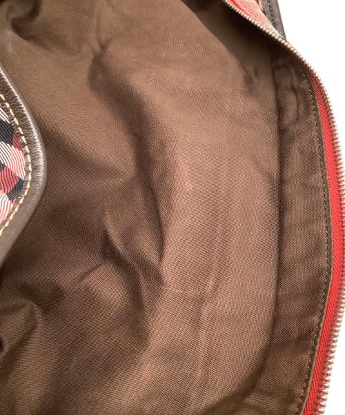 BURBERRY BLUE LABEL（バーバリー ブルー レーベル）BURBERRY BLUE LABEL (バーバリー ブルー レーベル) ノバチェック 舟形トートバッグ ピンクの古着・服飾アイテム