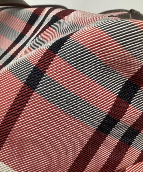 BURBERRY BLUE LABEL（バーバリー ブルー レーベル）BURBERRY BLUE LABEL (バーバリー ブルー レーベル) ノバチェック 舟形トートバッグ ピンクの古着・服飾アイテム