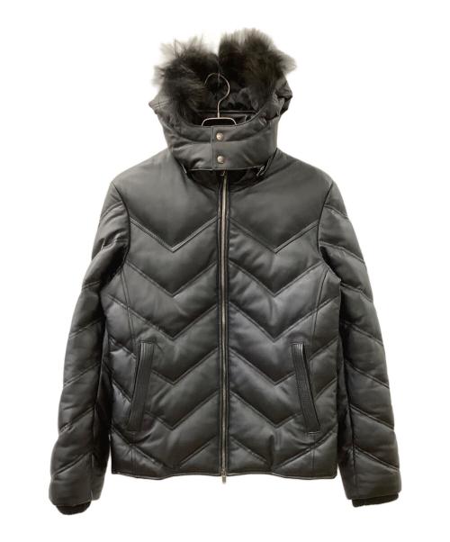 JACKROSE（ジャックローズ）JACKROSE (ジャックローズ) ラムレザージャケット ブラック サイズ:4の古着・服飾アイテム