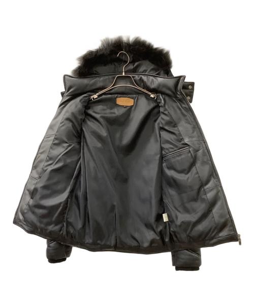 JACKROSE（ジャックローズ）JACKROSE (ジャックローズ) ラムレザージャケット ブラック サイズ:4の古着・服飾アイテム