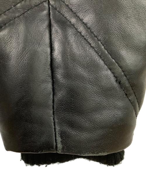 JACKROSE（ジャックローズ）JACKROSE (ジャックローズ) ラムレザージャケット ブラック サイズ:4の古着・服飾アイテム