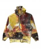 SUPREMEシュプリーム）の古着「Fire Zip Up Hooded Sweatshirt」｜イエロー
