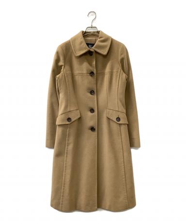 中古・古着通販】BURBERRY (バーバリー) アンゴラ混コート ブラウン